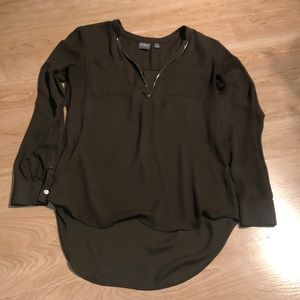 NY&Co olive green blouse
